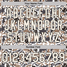 Laden Sie das Bild in den Galerie-Viewer, Custom Camo Cream-Black Urban Digital Camouflage Salute To Service Performance T-Shirt