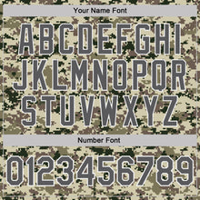 Charger l'image dans la galerie, Custom Camo Steel Gray-White Terrain Digital Camouflage Pixel Salute To Service Performance T-Shirt