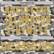 Charger l'image dans la galerie, Custom Camo Old Gold-Cream Urban Digital Camouflage Pixel Salute To Service Performance T-Shirt