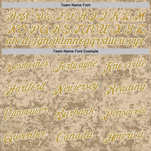 Charger l'image dans la galerie, Custom Camo Old Gold-White Desert Digital Camouflage Salute To Service Performance T-Shirt