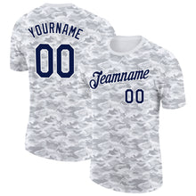 Charger l'image dans la galerie, Custom Camo Navy-White Wave Digital Camouflage Pixel Salute To Service Performance T-Shirt