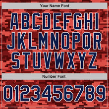 Charger l'image dans la galerie, Custom Camo Navy-White Fire Magma Digital Camouflage Pixel Salute To Service Performance T-Shirt