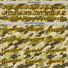 Charger l'image dans la galerie, Custom Camo Black-Gold Desert Digital Camouflage Pixel Salute To Service Performance T-Shirt