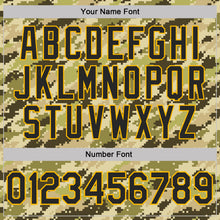 Charger l'image dans la galerie, Custom Camo Black-Gold Desert Digital Camouflage Pixel Salute To Service Performance T-Shirt