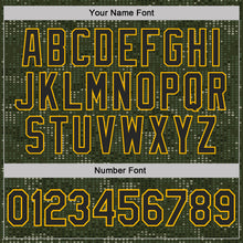 Charger l'image dans la galerie, Custom Camo Black-Gold Woodland Forest Digital Camouflage Pixel Salute To Service Performance T-Shirt