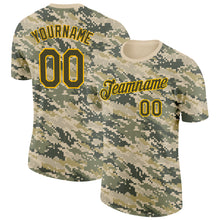 Charger l'image dans la galerie, Custom Camo Olive-Gold Desert Digital Camouflage Pixel Salute To Service Performance T-Shirt