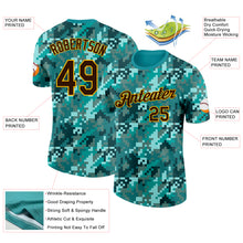 Charger l'image dans la galerie, Custom Camo Brown-Gold Ocean Digital Camouflage Pixel Salute To Service Performance T-Shirt