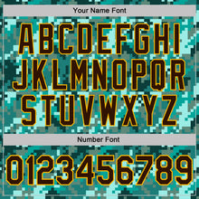 Charger l'image dans la galerie, Custom Camo Brown-Gold Ocean Digital Camouflage Pixel Salute To Service Performance T-Shirt