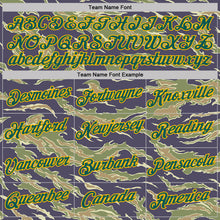Charger l'image dans la galerie, Custom Camo Midnight Green-Gold Tiger Stripe Camouflage Salute To Service Performance T-Shirt