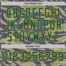 Charger l'image dans la galerie, Custom Camo Midnight Green-Gold Tiger Stripe Camouflage Salute To Service Performance T-Shirt