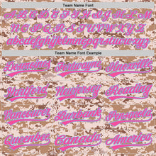 Load image into Gallery viewer, Custom Camo Pink-Light Blue Authentic Salute To Service Baseball Jersey