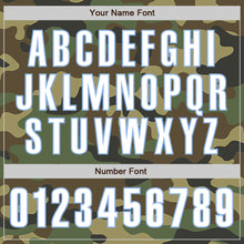 Laden Sie das Bild in den Galerie-Viewer, Custom Camo White-Light Blue Authentic Salute To Service Baseball Jersey