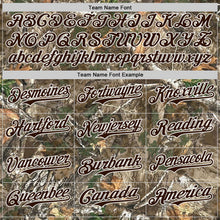 Load image into Gallery viewer, Custom Camo Brown-White Woodland Forest Camouflage Authentic Salute To Service Baseball Jersey