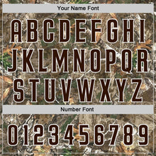 Load image into Gallery viewer, Custom Camo Brown-White Woodland Forest Camouflage Authentic Salute To Service Baseball Jersey
