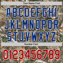 Load image into Gallery viewer, Custom Camo Royal Red-White Woodland Forest Camouflage Authentic Salute To Service Baseball Jersey