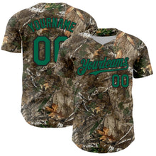 Load image into Gallery viewer, Custom Camo Kelly Green-Black Woodland Forest Camouflage Authentic Salute To Service Baseball Jersey