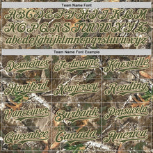 Load image into Gallery viewer, Custom Camo Olive-Cream Woodland Forest Camouflage Authentic Salute To Service Baseball Jersey