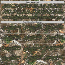 Load image into Gallery viewer, Custom Camo Olive-Black Woodland Forest Camouflage Authentic Salute To Service Baseball Jersey