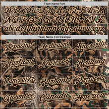 Charger l'image dans la galerie, Custom Camo Brown-Cream Woodland Forest Camouflage Authentic Salute To Service Baseball Jersey