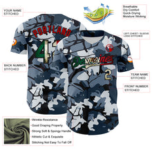 Загрузить изображение в средство просмотра галереи, Custom Camo Vintage Mexican Flag Black-Red Woodland Forest Tactical Camouflage Outdoor Leaf Authentic Baseball Jersey