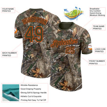 Load image into Gallery viewer, Custom Camo Olive-Orange Woodland Camouflage Salute To Service Performance T-Shirt