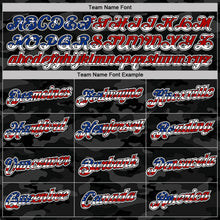 Load image into Gallery viewer, Custom Camo USA Flag Black-White Two Tone Stars and Stripes Salute To Service Performance T-Shirt
