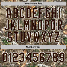 Load image into Gallery viewer, Custom Camo Brown White-Olive Woodland Camouflage Salute To Service Performance T-Shirt