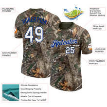Загрузить изображение в средство просмотра галереи, Custom Camo White Royal-Olive Woodland Camouflage Salute To Service Performance T-Shirt