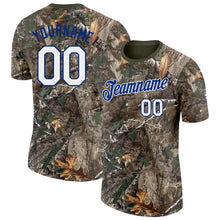 Загрузить изображение в средство просмотра галереи, Custom Camo White Royal-Olive Woodland Camouflage Salute To Service Performance T-Shirt