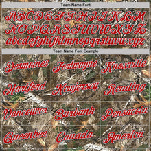 Load image into Gallery viewer, Custom Camo Red White Black-Olive Woodland Camouflage Salute To Service Performance T-Shirt