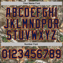 Load image into Gallery viewer, Custom Camo Navy Orange-Olive Woodland Camouflage Salute To Service Performance T-Shirt