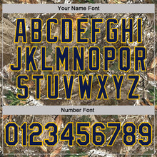 Load image into Gallery viewer, Custom Camo Navy Yellow-Olive Woodland Camouflage Salute To Service Performance T-Shirt