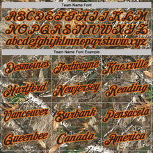Load image into Gallery viewer, Custom Camo Black Orange Old Gold-Olive Woodland Camouflage Salute To Service Performance T-Shirt