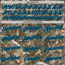 Load image into Gallery viewer, Custom Camo Navy Teal-Olive Woodland Camouflage Salute To Service Performance T-Shirt