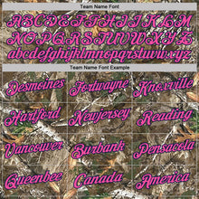 Load image into Gallery viewer, Custom Camo Pink Navy-Olive Woodland Camouflage Salute To Service Performance T-Shirt