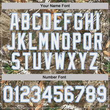 Load image into Gallery viewer, Custom Camo White Light Blue-Olive Woodland Camouflage Salute To Service Performance T-Shirt