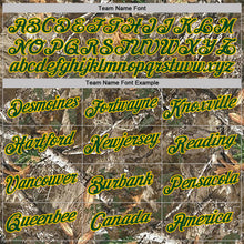Load image into Gallery viewer, Custom Camo Green Yellow-Olive Woodland Camouflage Salute To Service Performance T-Shirt