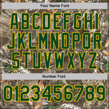 Load image into Gallery viewer, Custom Camo Green Yellow-Olive Woodland Camouflage Salute To Service Performance T-Shirt