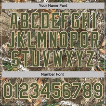 Load image into Gallery viewer, Custom Camo Olive-Cream Woodland Camouflage Salute To Service Performance T-Shirt