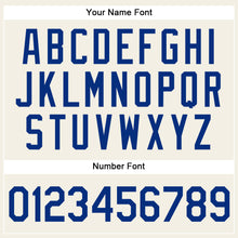 Загрузить изображение в средство просмотра галереи, Custom Cream Royal Pinstripe Red Authentic Baseball Jersey