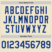 Load image into Gallery viewer, Custom Cream Royal Mesh Authentic Throwback Baseball Jersey