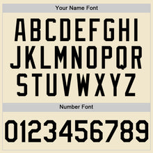 Load image into Gallery viewer, Custom Cream Black Mesh Authentic Throwback Baseball Jersey