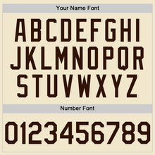 Load image into Gallery viewer, Custom Cream Brown Mesh Authentic Throwback Baseball Jersey