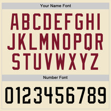 Load image into Gallery viewer, Custom Cream Black-Crimson Mesh Authentic Throwback Baseball Jersey