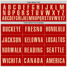 Load image into Gallery viewer, Custom Cream Light Blue-Red Authentic Baseball Jersey