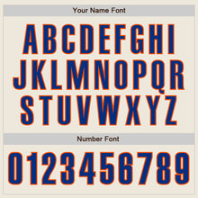 Laden Sie das Bild in den Galerie-Viewer, Custom Cream Royal-Orange Authentic Baseball Jersey