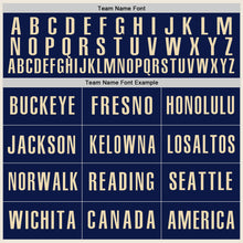 Charger l'image dans la galerie, Custom Cream Navy-Orange Authentic Baseball Jersey