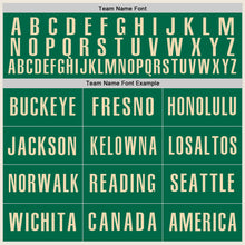 Load image into Gallery viewer, Custom Cream Pink-Kelly Green Authentic Baseball Jersey