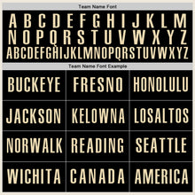 Laden Sie das Bild in den Galerie-Viewer, Custom Cream Black-Old Gold Authentic Baseball Jersey