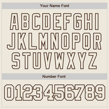 Загрузить изображение в средство просмотра галереи, Custom Cream Brown Authentic Baseball Jersey